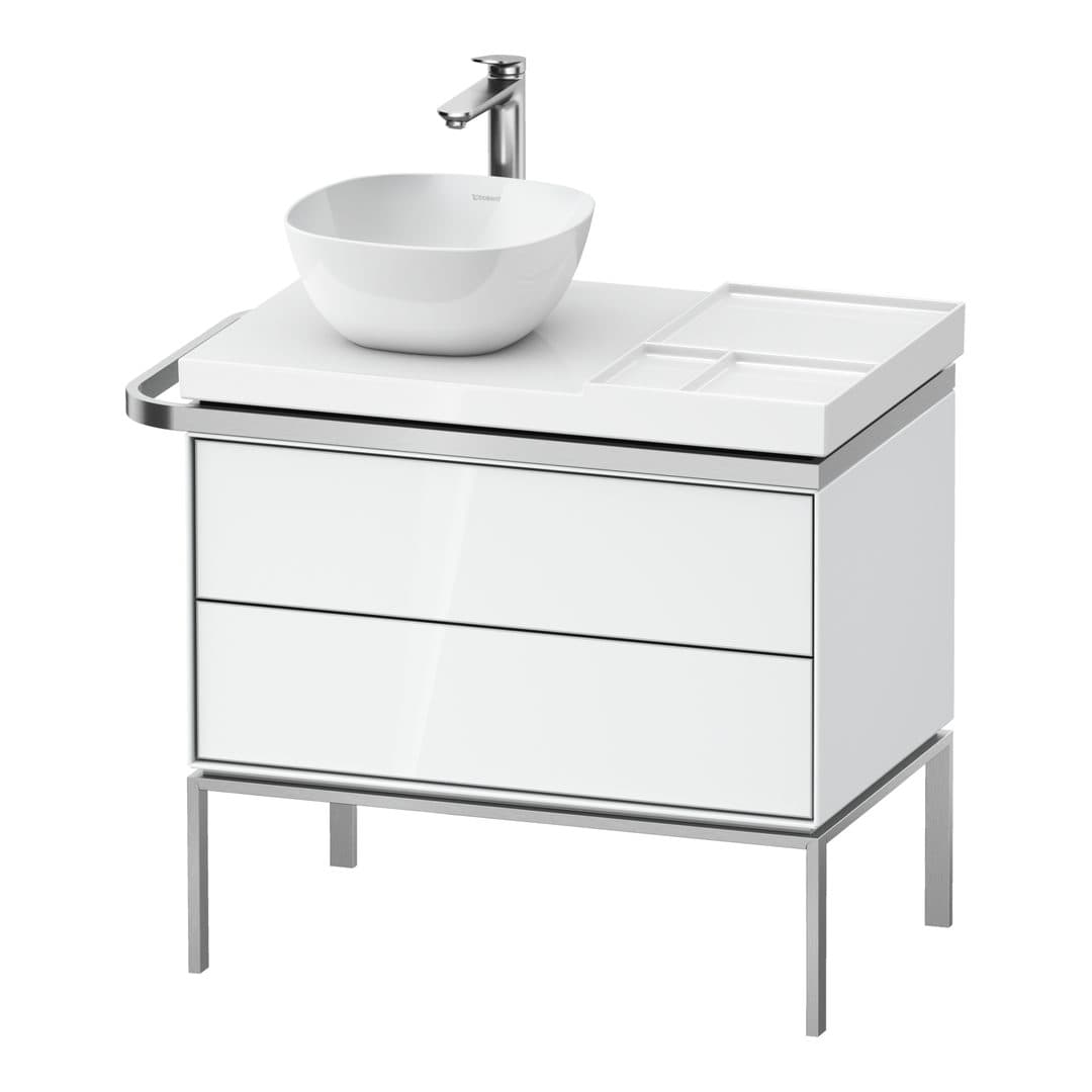 Duravit Aurena – Έπιπλο Νιπτήρα – 784 mm, 2 συρτάρια, νιπτήρας αριστερά, 784 x 492 x 702 mm – White High Gloss, Lacquer (AU4578085850000)