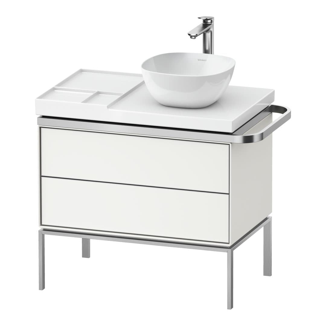 Duravit Aurena – Έπιπλο Νιπτήρα – 784 mm, 2 συρτάρια, νιπτήρας δεξιά, 784 x 492 x 702 mm – White Satin Matt, Lacquer (AU4579036360000)