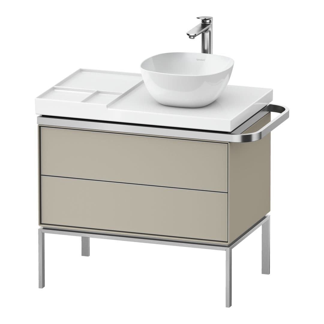 Duravit Aurena – Έπιπλο Νιπτήρα – 784 mm, 2 συρτάρια, νιπτήρας δεξιά, 784 x 492 x 702 mm – Taupe Satin Matt, Lacquer (AU4579060600000)