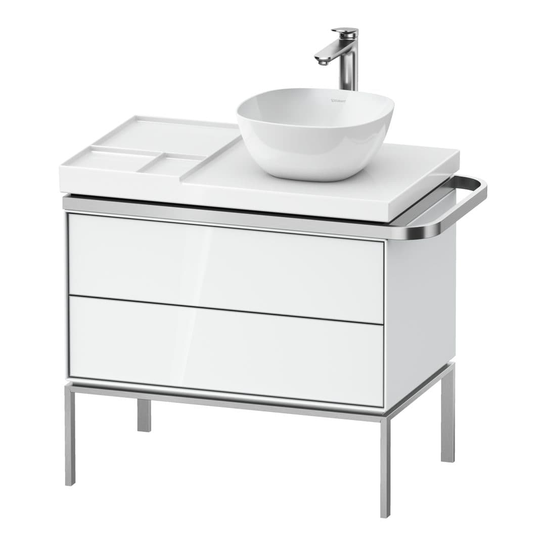Duravit Aurena – Έπιπλο Νιπτήρα – 784 mm, 2 συρτάρια, νιπτήρας δεξιά, 784 x 492 x 702 mm – White High Gloss, Lacquer (AU4579085850000)