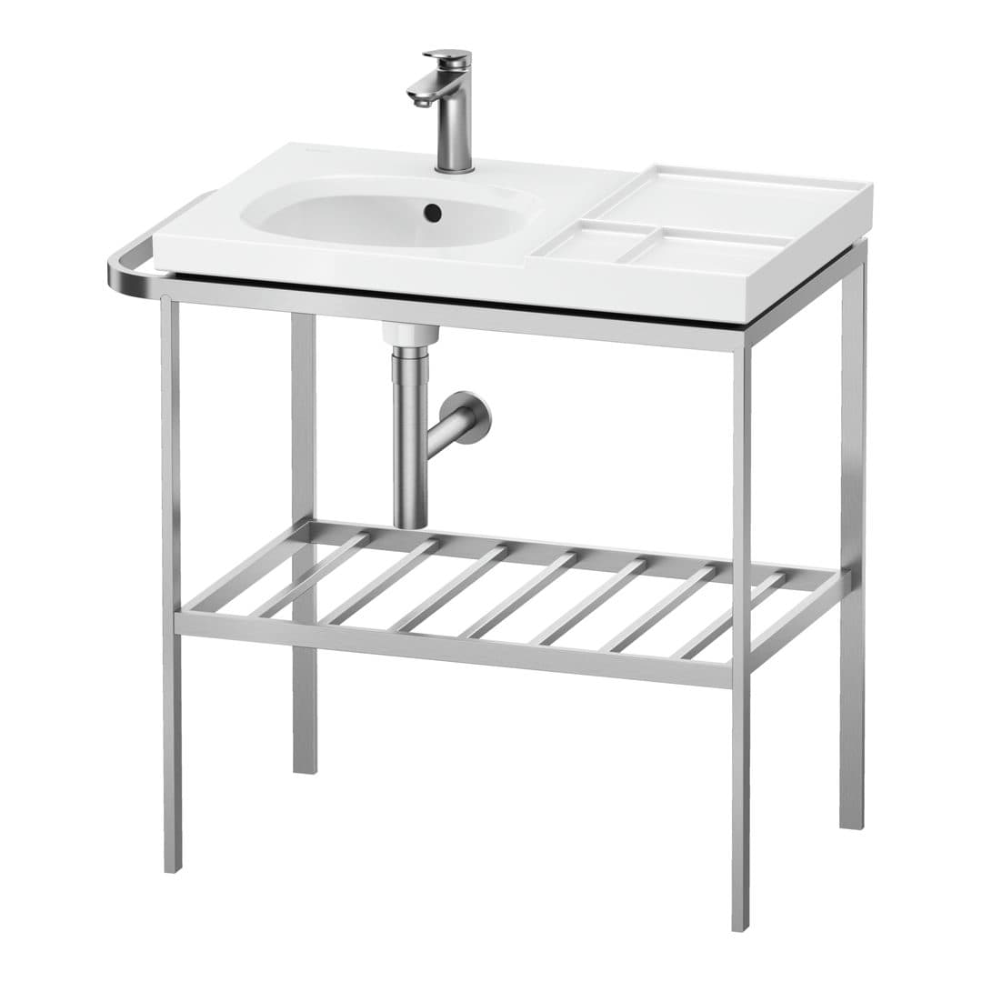 Duravit Aurena – Βάση Νιπτήρα – 784 mm, 784 x 492 x 802 mm, μοντέλο AU4584 – Stainless steel Brushed (AU4584070700000)