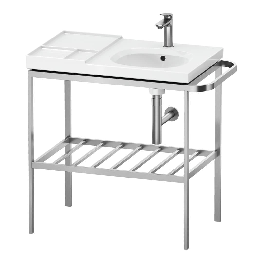 Duravit Aurena – Βάση Νιπτήρα – 784 mm, 784 x 492 x 802 mm, μοντέλο AU4585 – Stainless steel Brushed (AU4585070700000)