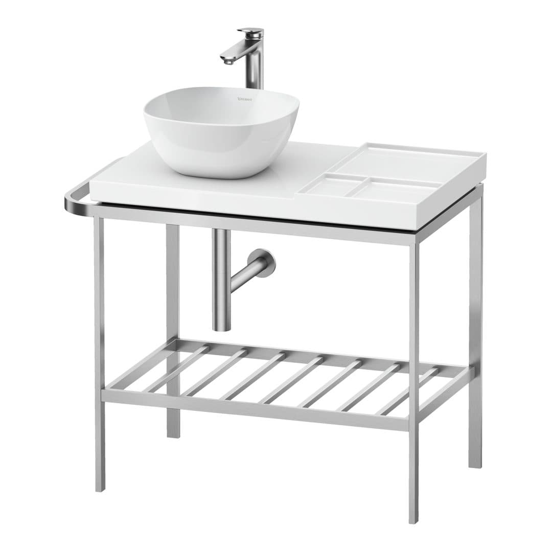 Duravit Aurena – Βάση Νιπτήρα – 784 mm, 784 x 492 x 702 mm, μοντέλο AU4588 – Stainless steel Brushed (AU4588070700000)