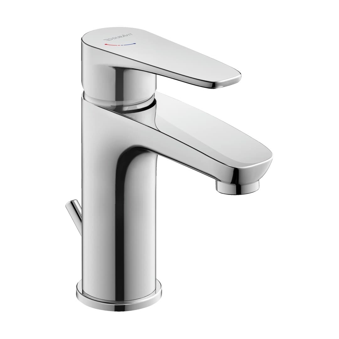 Duravit B.1 – Μπαταρία Νιπτήρα – S, FreshStart, MinusFlow, με βαλβίδα – Chrome High Gloss (B11013001010)