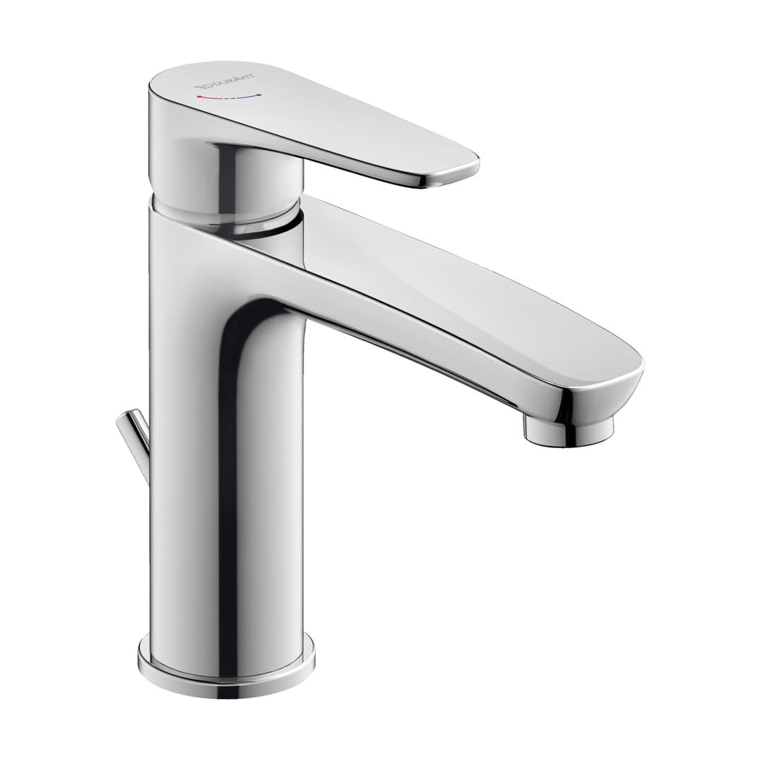 Duravit B.1 – Μπαταρία Νιπτήρα – M, FreshStart, MinusFlow, με βαλβίδα – Chrome High Gloss (B11023001010)