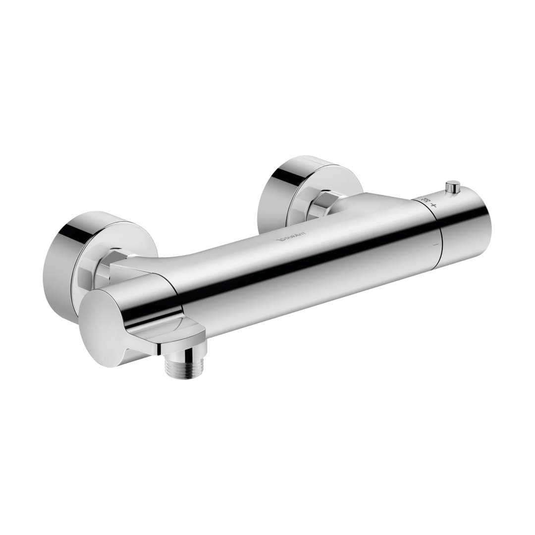 Duravit B.1 – Μπαταρία Λουτρού Τοίχου – για ντους, θερμοστατική – Chrome High Gloss (B14220000010)