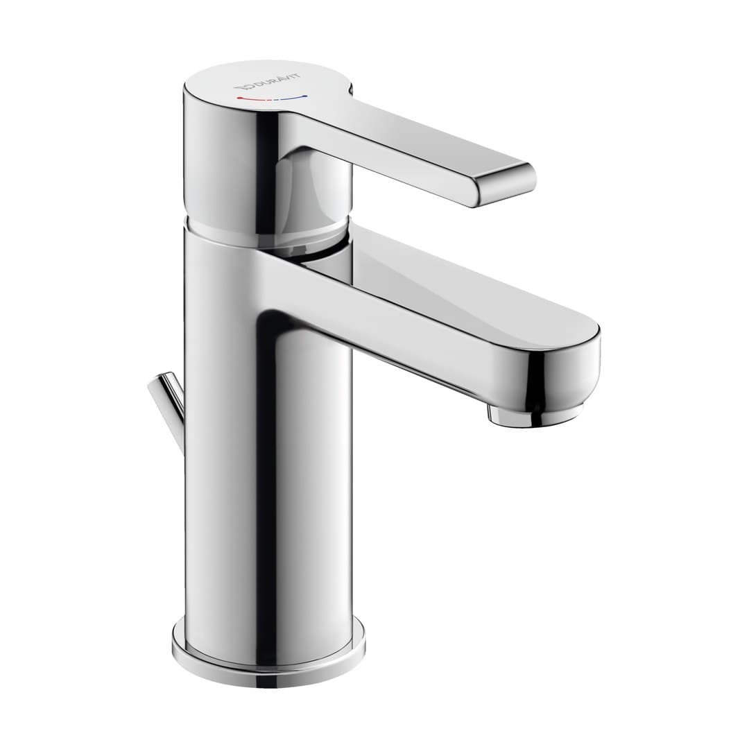 Duravit B.2 – Μπαταρία Νιπτήρα – S, FreshStart, MinusFlow, με βαλβίδα – Chrome High Gloss (B21013001010)