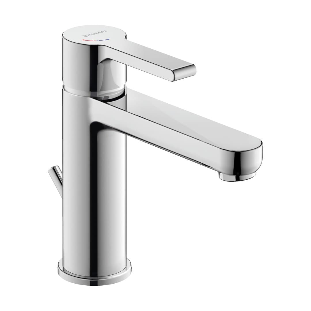 Duravit B.2 – Μπαταρία Νιπτήρα – M, FreshStart, MinusFlow, με βαλβίδα – Chrome High Gloss (B21023001010)