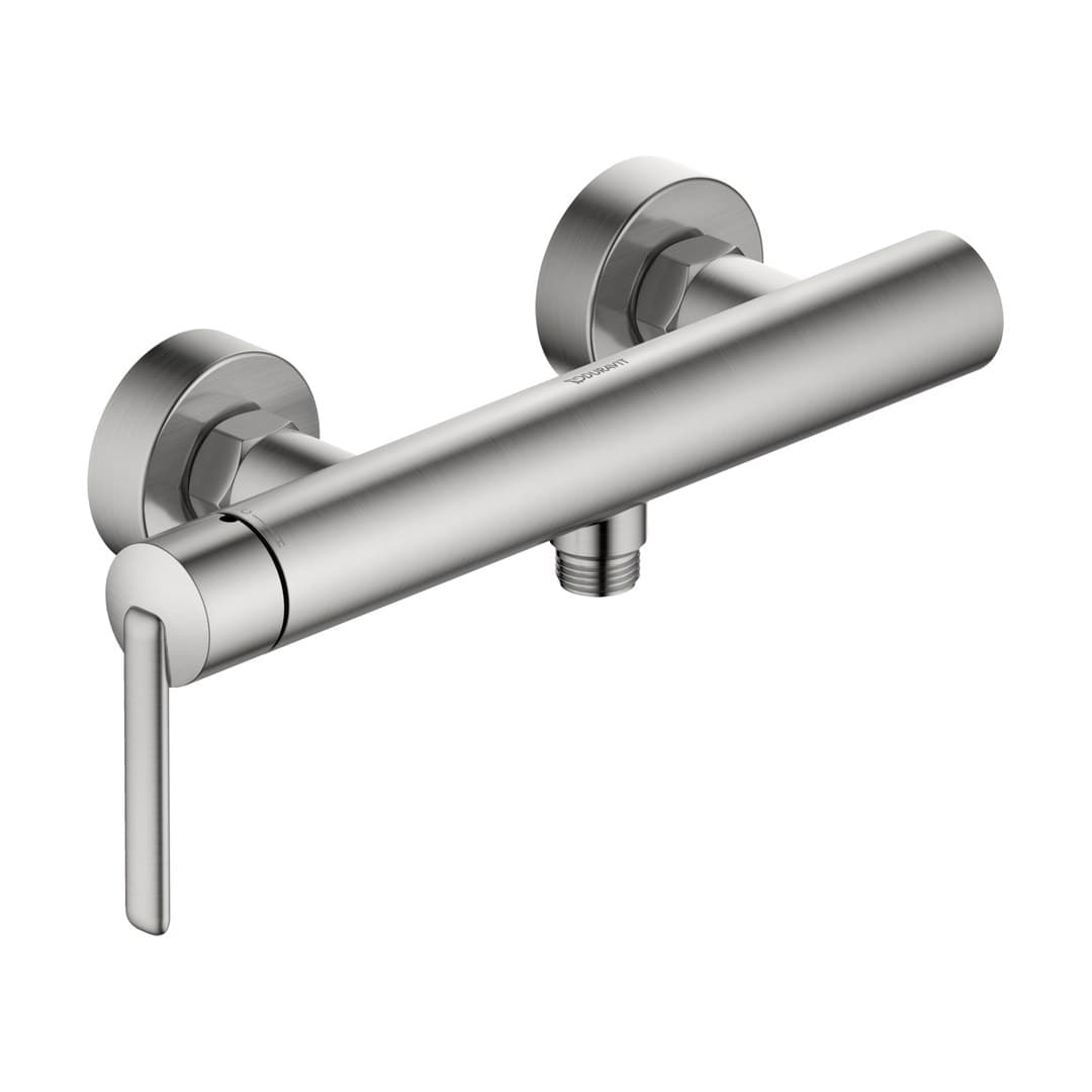 Duravit Balcoon – Μπαταρία Λουτρού Τοίχου – για ντους – Stainless steel Brushed (BA4230000070)
