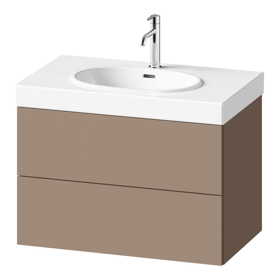 Duravit Balcoon – Έπιπλο Νιπτήρα – 784 mm, 2 συρτάρια, νιπτήρας κέντρο – Umbra Structured Matt, Decor (BA47230JFIF0000)