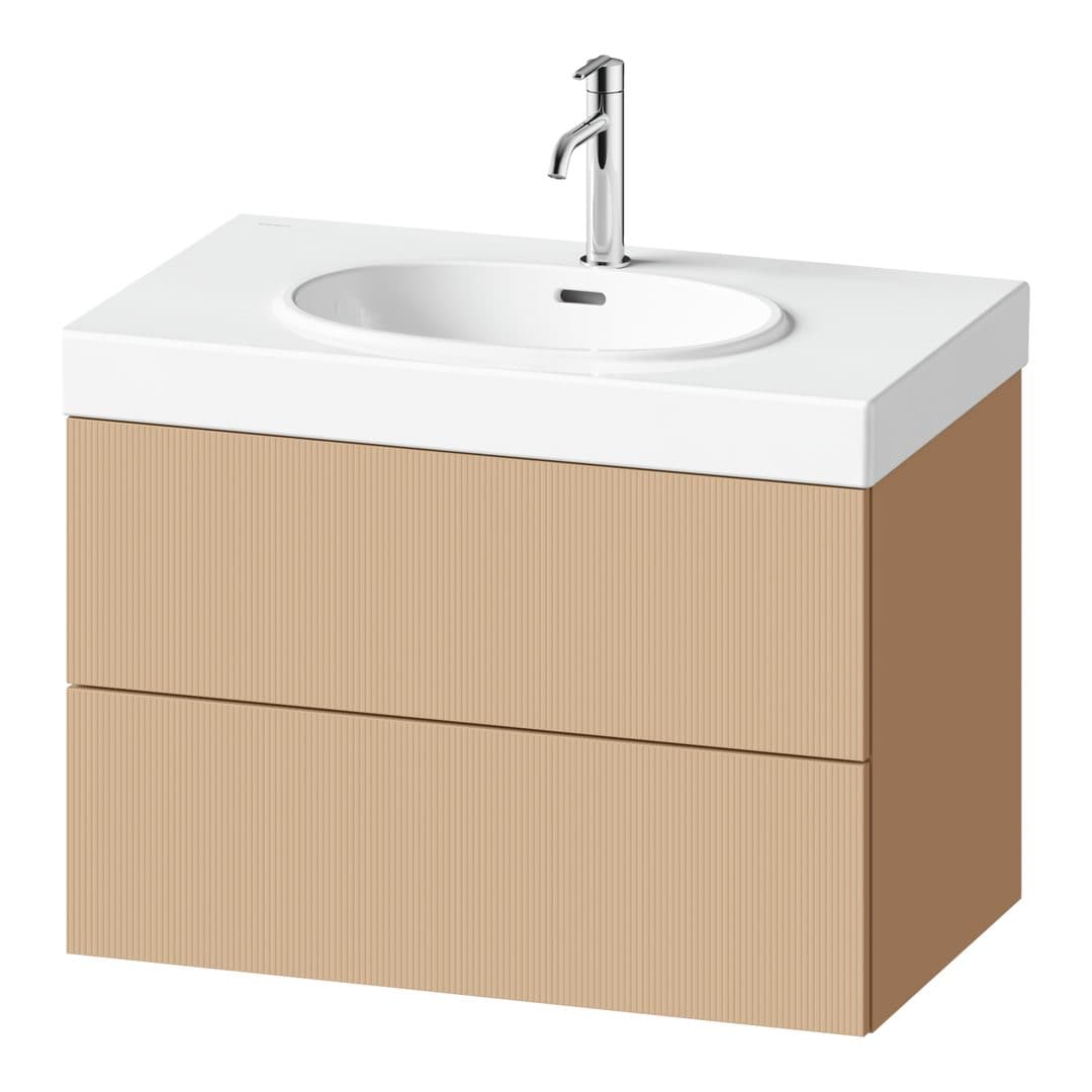 Duravit Balcoon – Έπιπλο Νιπτήρα – 784 mm, 2 συρτάρια, νιπτήρας κέντρο – Terraccino Structured Matt, Decor (BA47230JHIH0000)
