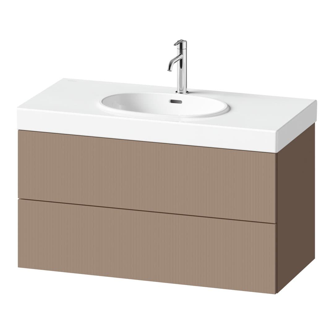 Duravit Balcoon – Έπιπλο Νιπτήρα – 984 mm, 2 συρτάρια, νιπτήρας κέντρο – Umbra Structured Matt, Decor (BA47240JFIF0000)