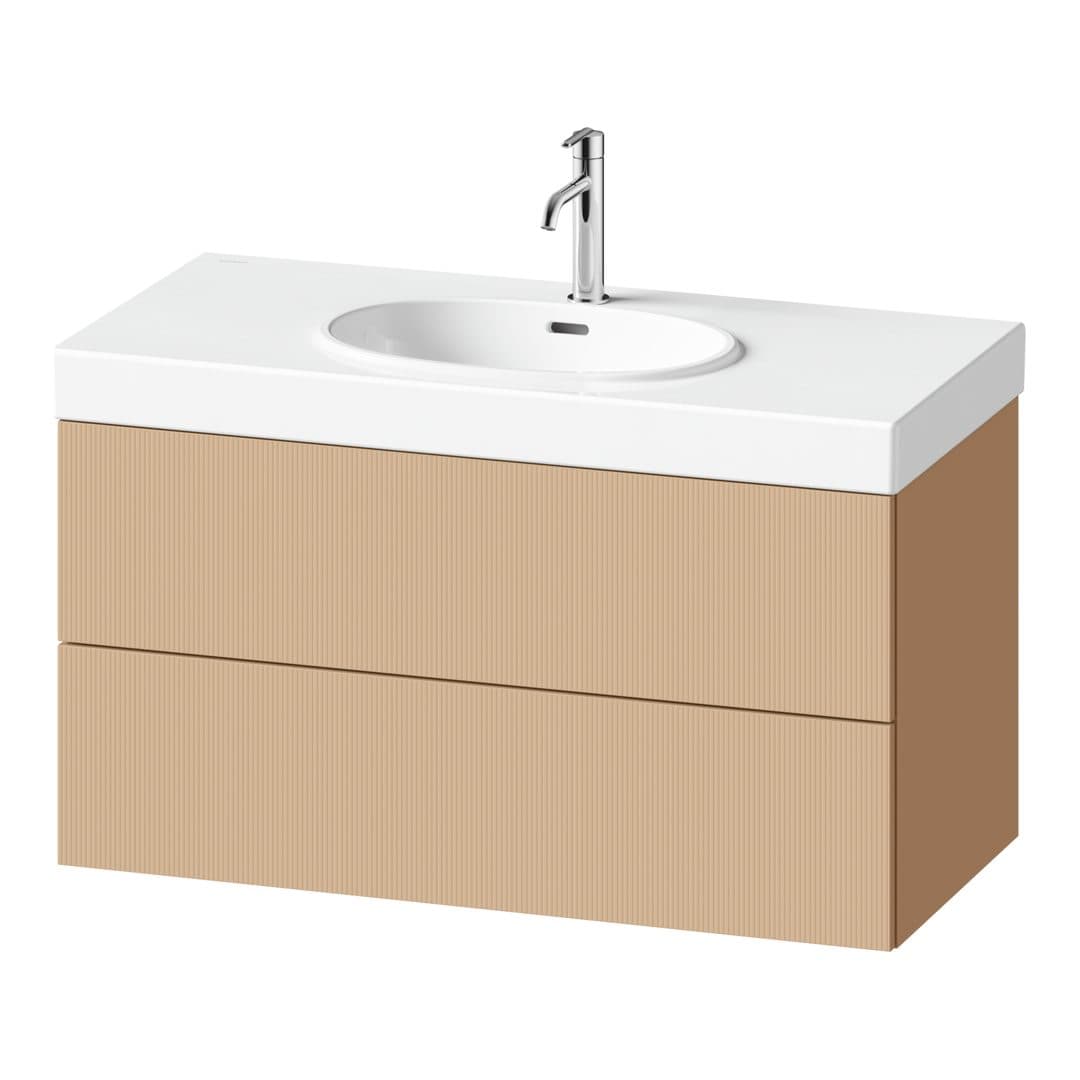 Duravit Balcoon – Έπιπλο Νιπτήρα – 984 mm, 2 συρτάρια, νιπτήρας κέντρο – Terraccino Structured Matt, Decor (BA47240JHIH0000)