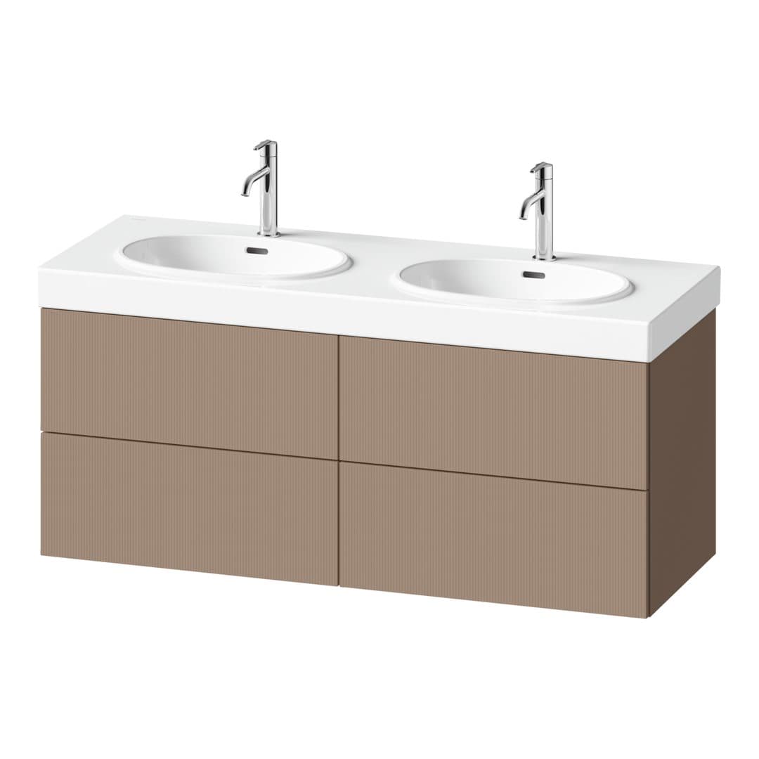 Duravit Balcoon – Έπιπλο Νιπτήρα – 1280 mm, 4 συρτάρια, νιπτήρας κέντρο – Umbra Structured Matt, Decor (BA47250JFIF0000)