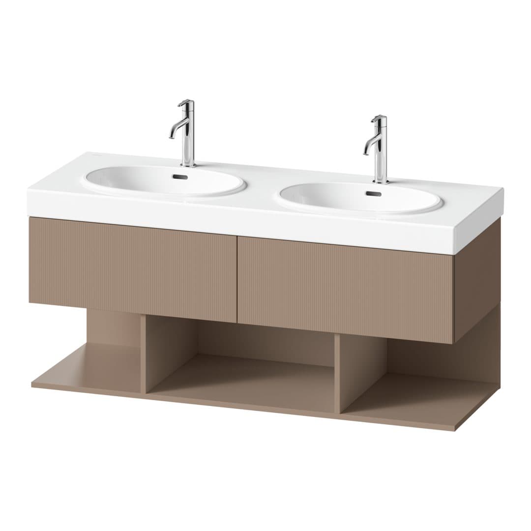 Duravit Balcoon – Έπιπλο Νιπτήρα – 1280 mm, 2 συρτάρια, νιπτήρας κέντρο – Umbra Structured Matt, Decor (BA47290JFIF0000)