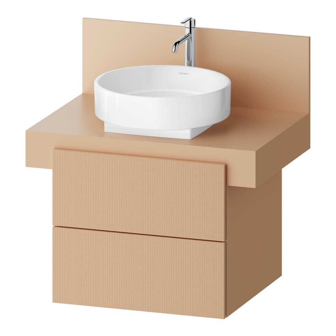 Duravit Balcoon – Έπιπλο Νιπτήρα – 600 mm, για κονσόλα, 2 συρτάρια, νιπτήρας κέντρο, 600 x 570 x 534 mm – Terraccino Structured Matt, Decor (BA50120JHIH0000)
