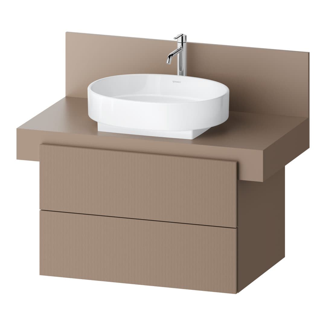 Duravit Balcoon – Έπιπλο Νιπτήρα – 800 mm, για κονσόλα, 2 συρτάρια, νιπτήρας κέντρο, 800 x 570 x 534 mm – Umbra Structured Matt, Decor (BA50130JFIF0000)