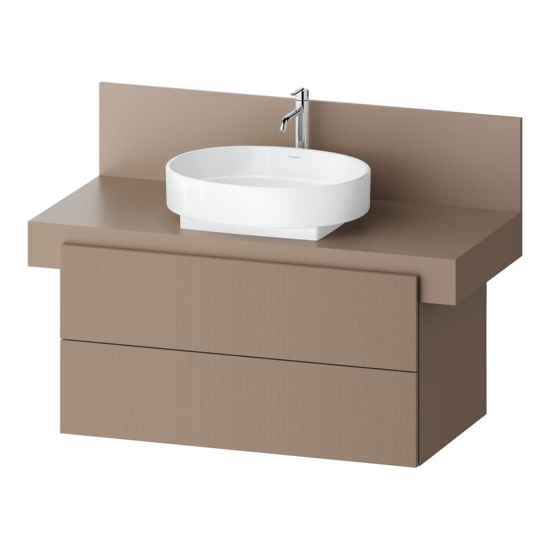 Duravit Balcoon – Έπιπλο Νιπτήρα – 1000 mm, για κονσόλα, 2 συρτάρια, νιπτήρας κέντρο, 1000 x 570 x 534 mm – Umbra Structured Matt, Decor (BA50140JFIF0000)
