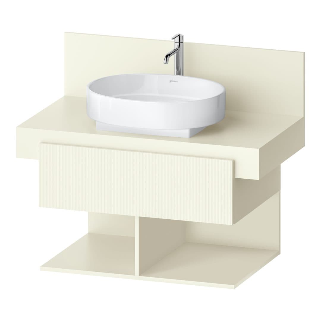 Duravit Balcoon – Έπιπλο Νιπτήρα – 800 mm, για κονσόλα, 1 συρτάρι, νιπτήρας κέντρο, 800 x 570 x 534 mm – Ivory Structured Matt, Decor (BA50230JDID0000)
