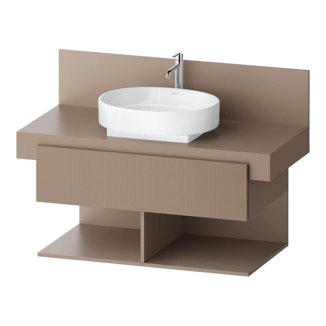 Duravit Balcoon – Έπιπλο Νιπτήρα – 1000 mm, για κονσόλα, 1 συρτάρι, νιπτήρας κέντρο, 1000 x 570 x 534 mm – Umbra Structured Matt, Decor (BA50240JFIF0000)
