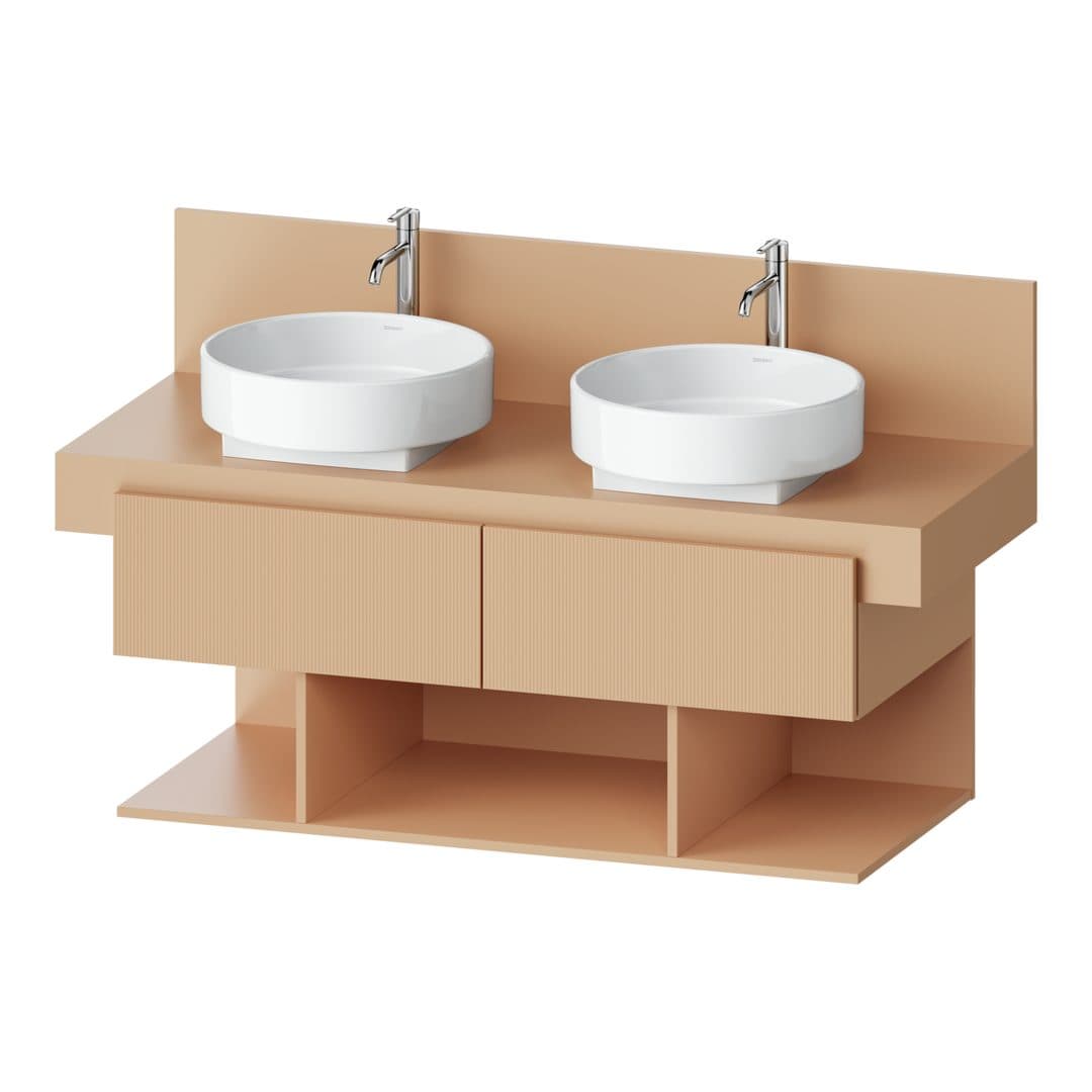 Duravit Balcoon – Έπιπλο Νιπτήρα – 1200 mm, για κονσόλα, 2 συρτάρια, διπλός νιπτήρας, 1200 x 570 x 534 mm – Terraccino Structured Matt, Decor (BA50270JHIH0000)