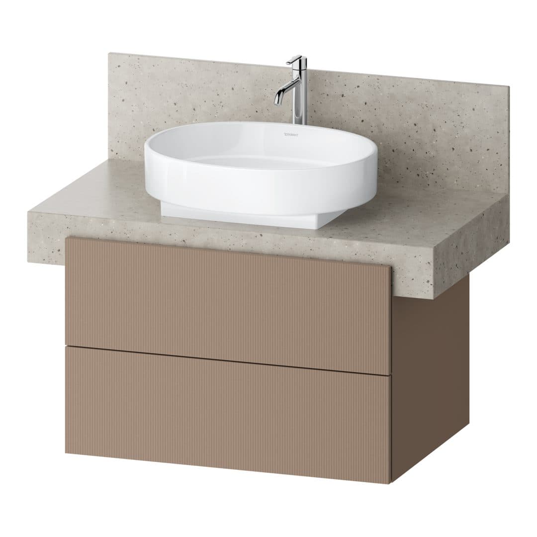 Duravit Balcoon – Έπιπλο Νιπτήρα – 800 mm, για κονσόλα, 2 συρτάρια, νιπτήρας κέντρο, 800 x 570 x 522 mm – Umbra Structured Matt, Decor (BA50330JFIF0000)