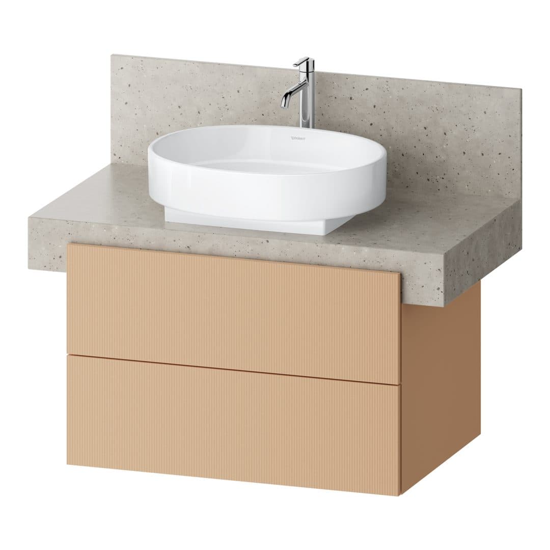 Duravit Balcoon – Έπιπλο Νιπτήρα – 800 mm, για κονσόλα, 2 συρτάρια, νιπτήρας κέντρο, 800 x 570 x 522 mm – Terraccino Structured Matt, Decor (BA50330JHIH0000)