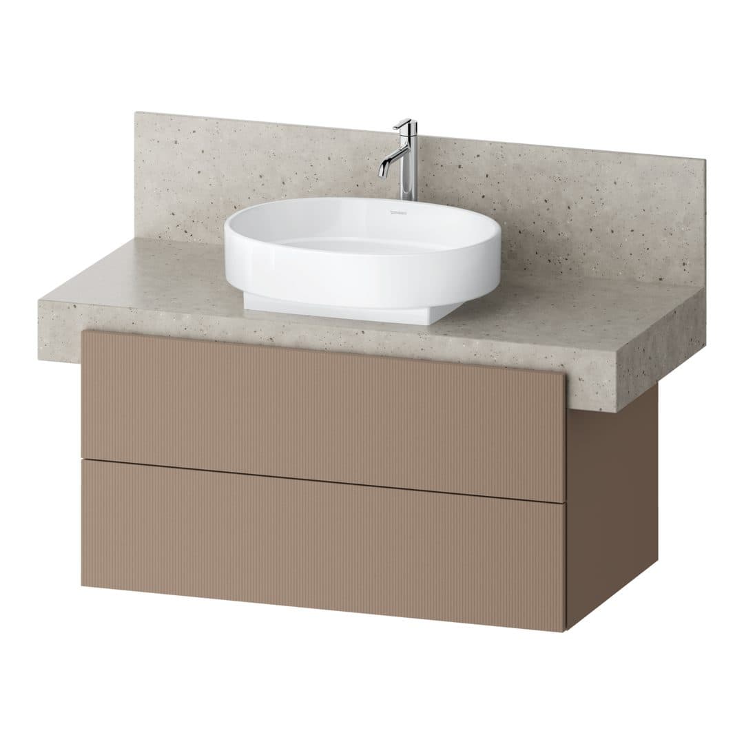 Duravit Balcoon – Έπιπλο Νιπτήρα – 1000 mm, για κονσόλα, 2 συρτάρια, νιπτήρας κέντρο, 1000 x 570 x 522 mm – Umbra Structured Matt, Decor (BA50340JFIF0000)