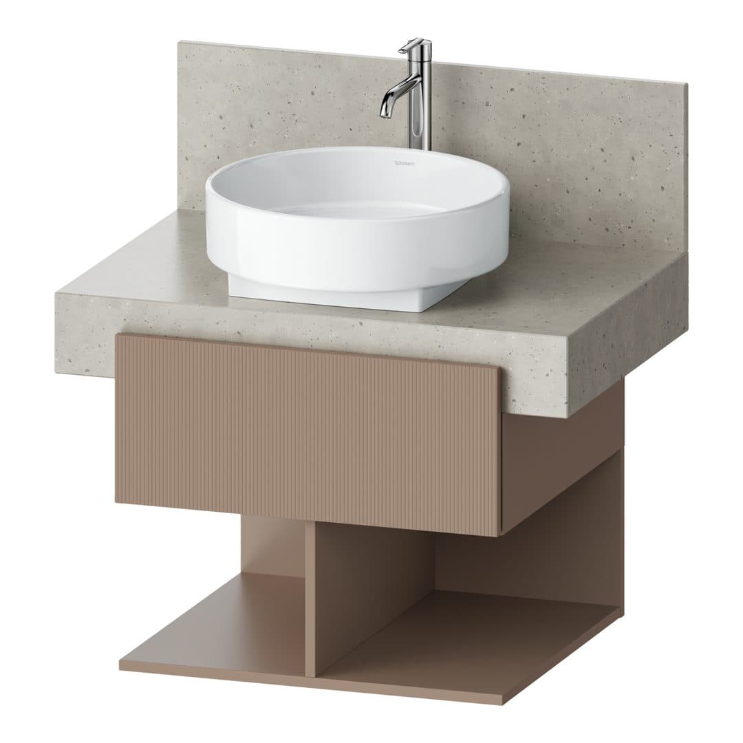 Duravit Balcoon – Έπιπλο Νιπτήρα – 600 mm, για κονσόλα, 1 συρτάρι, νιπτήρας κέντρο, 600 x 570 x 522 mm – Umbra Structured Matt, Decor (BA50420JFIF0000)