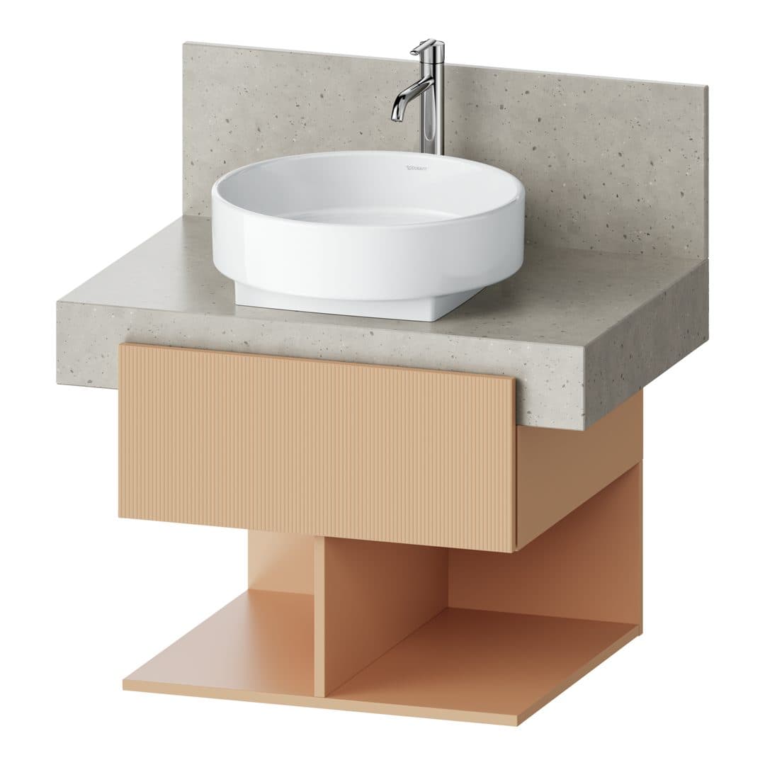 Duravit Balcoon – Έπιπλο Νιπτήρα – 600 mm, για κονσόλα, 1 συρτάρι, νιπτήρας κέντρο, 600 x 570 x 522 mm – Terraccino Structured Matt, Decor (BA50420JHIH0000)