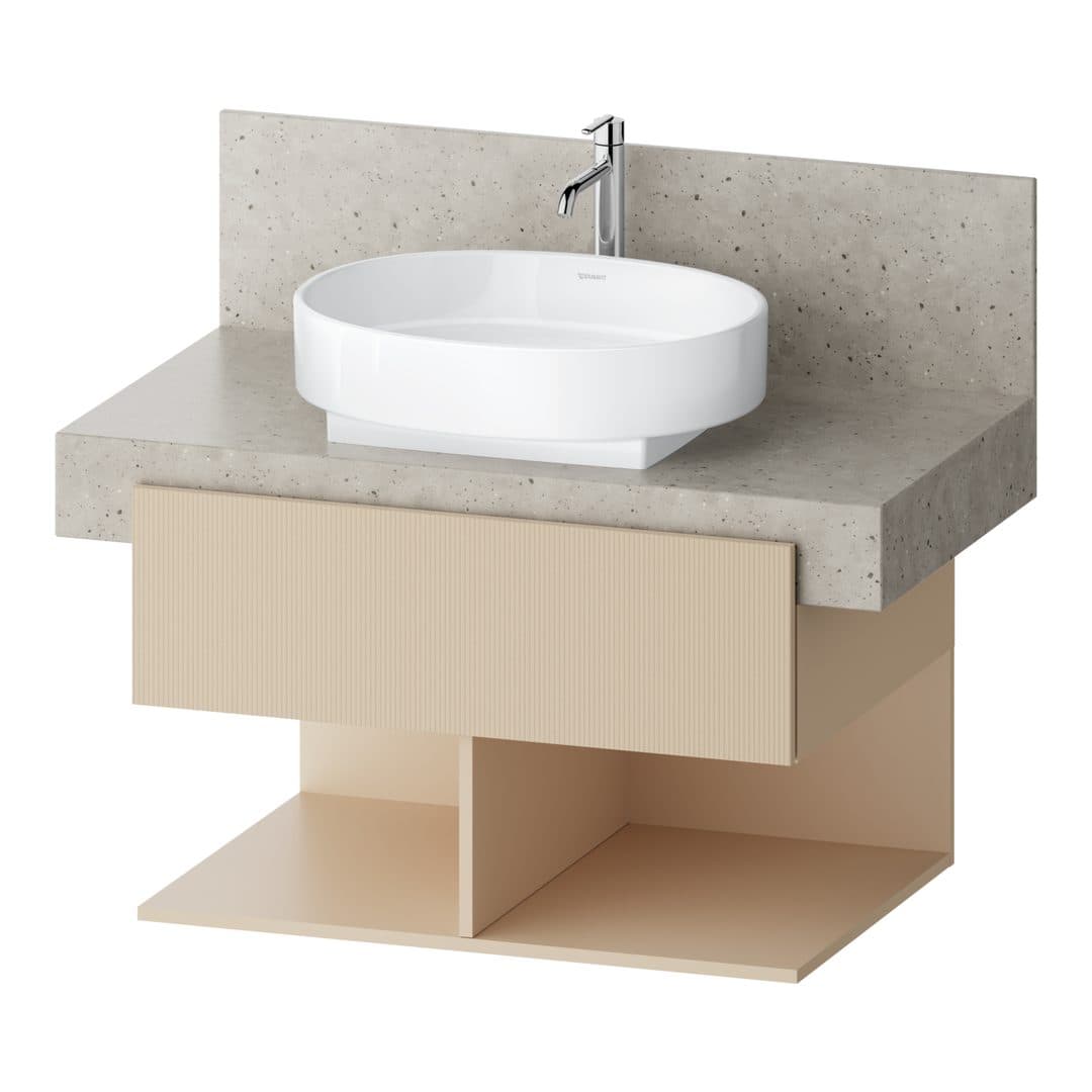 Duravit Balcoon – Έπιπλο Νιπτήρα – 800 mm, για κονσόλα, 1 συρτάρι, νιπτήρας κέντρο, 800 x 570 x 522 mm – Sand Beige Structured Matt, Decor (BA50430JEIE0000)
