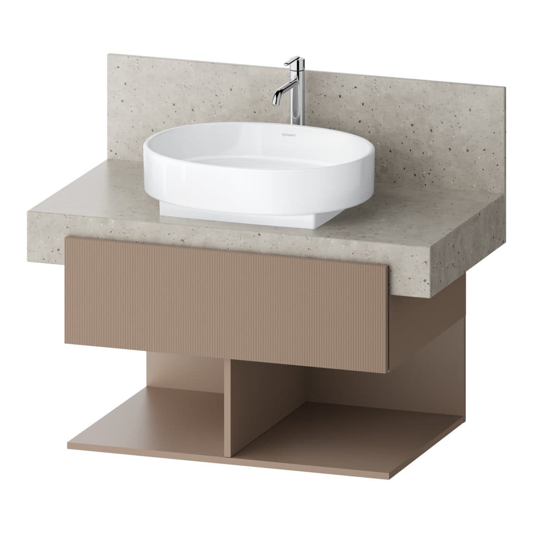 Duravit Balcoon – Έπιπλο Νιπτήρα – 800 mm, για κονσόλα, 1 συρτάρι, νιπτήρας κέντρο, 800 x 570 x 522 mm – Umbra Structured Matt, Decor (BA50430JFIF0000)