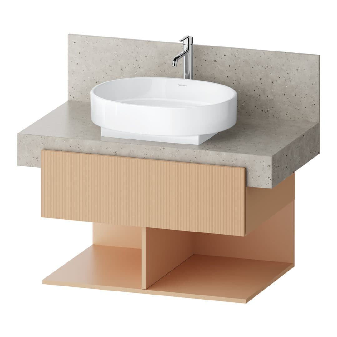 Duravit Balcoon – Έπιπλο Νιπτήρα – 800 mm, για κονσόλα, 1 συρτάρι, νιπτήρας κέντρο, 800 x 570 x 522 mm – Terraccino Structured Matt, Decor (BA50430JHIH0000)
