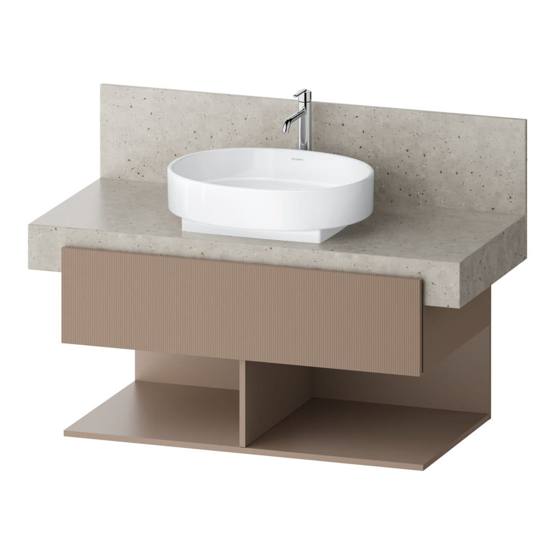 Duravit Balcoon – Έπιπλο Νιπτήρα – 1000 mm, για κονσόλα, 1 συρτάρι, νιπτήρας κέντρο, 1000 x 570 x 522 mm – Umbra Structured Matt, Decor (BA50440JFIF0000)
