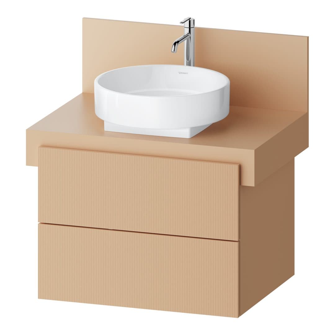 Duravit Balcoon – Έπιπλο Νιπτήρα – 700 mm, για κονσόλα, 2 συρτάρια, νιπτήρας κέντρο – Terraccino Structured Matt, Decor (BA50570JHIH0000)