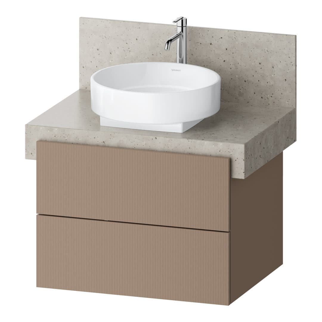 Duravit Balcoon – Έπιπλο Νιπτήρα – 700 mm, για κονσόλα, 2 συρτάρια – Umbra Structured Matt, Decor (BA50580JFIF0000)