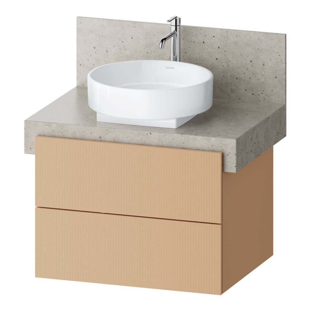 Duravit Balcoon – Έπιπλο Νιπτήρα – 700 mm, για κονσόλα, 2 συρτάρια – Terraccino Structured Matt, Decor (BA50580JHIH0000)