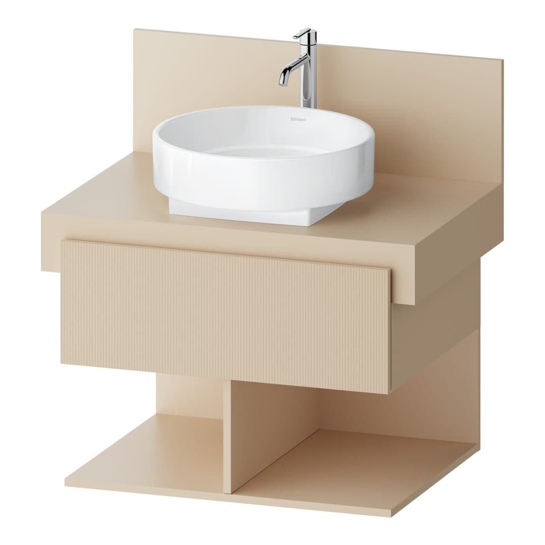 Duravit Balcoon – Έπιπλο Νιπτήρα – 700 mm, για κονσόλα, 1 συρτάρι, 700 x 570 x 534 mm – Sand Beige Structured Matt, Decor (BA50670JEIE0000)