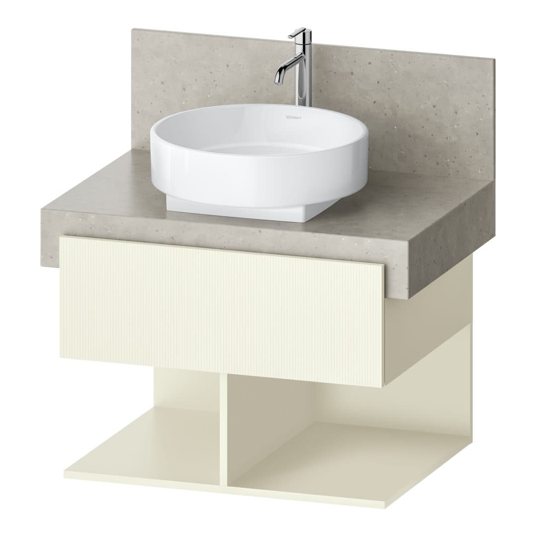 Duravit Balcoon – Έπιπλο Νιπτήρα – 700 mm, για κονσόλα, 1 συρτάρι, 700 x 570 x 522 mm – Ivory Structured Matt, Decor (BA50680JDID0000)