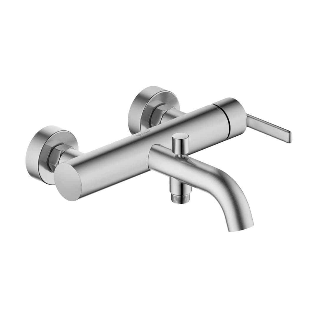 Duravit Balcoon – Μπαταρία Λουτρού Τοίχου – Stainless steel Brushed (BA5230000070)