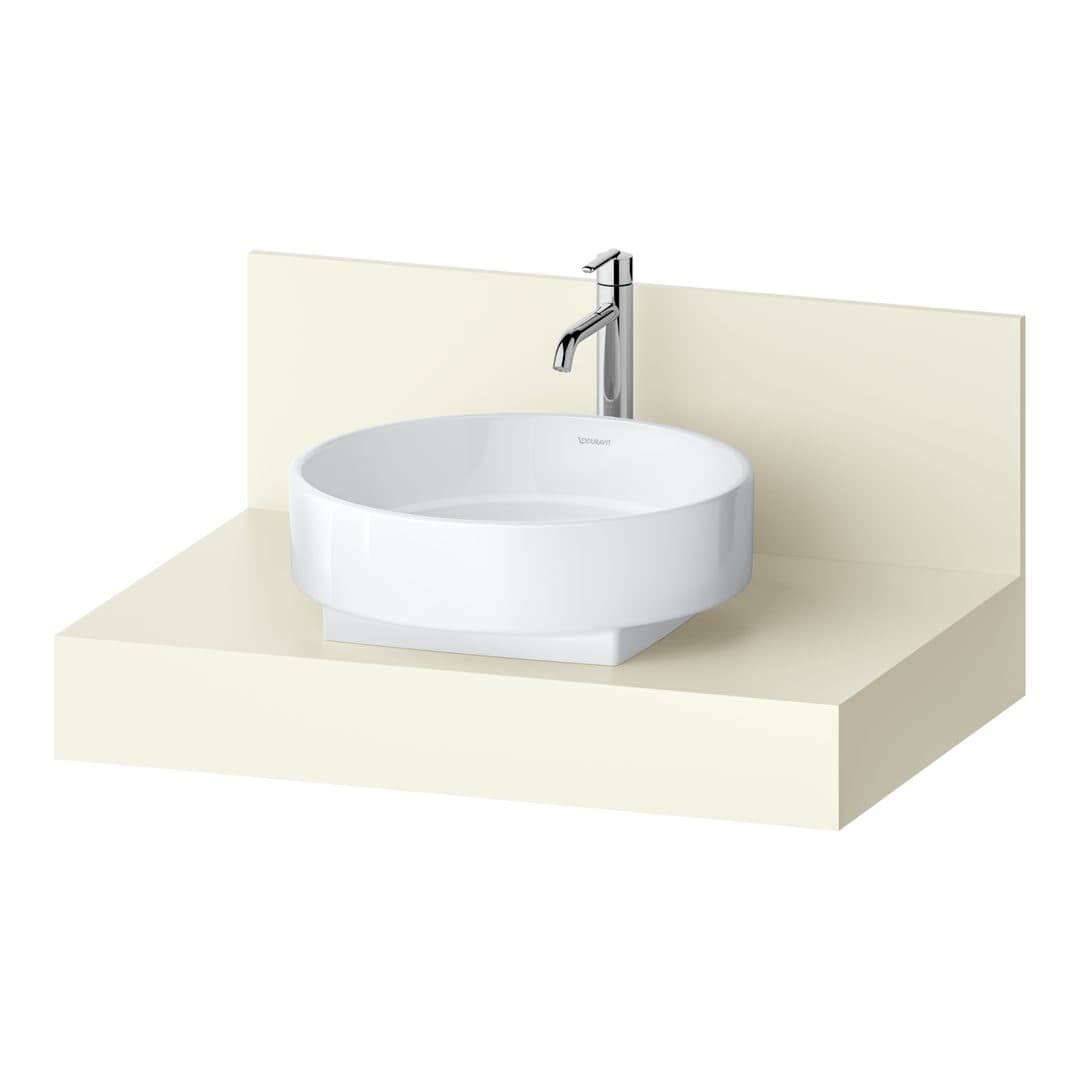 Duravit Balcoon – Πάγκος Νιπτήρα – 800 mm, νιπτήρας κέντρο – Ivory Matt, Decor (BA90560IDID0000)
