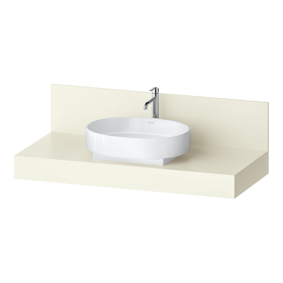 Duravit Balcoon – Πάγκος Νιπτήρα – 1200 mm, νιπτήρας κέντρο – Ivory Matt, Decor (BA90580IDID0000)