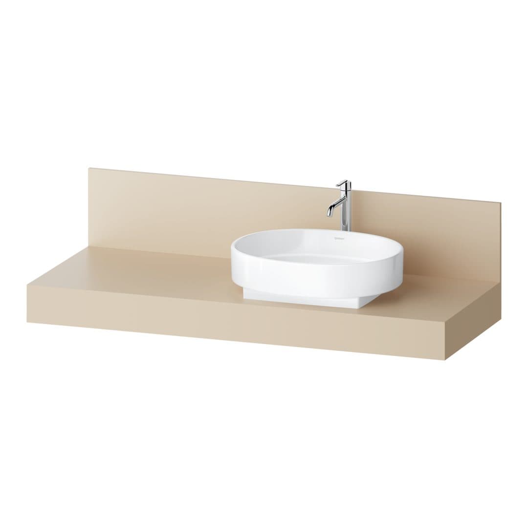 Duravit Balcoon – Πάγκος Νιπτήρα – 1400 mm, νιπτήρας δεξιά – Sand Beige Matt, Decor (BA90600IEIE0000)