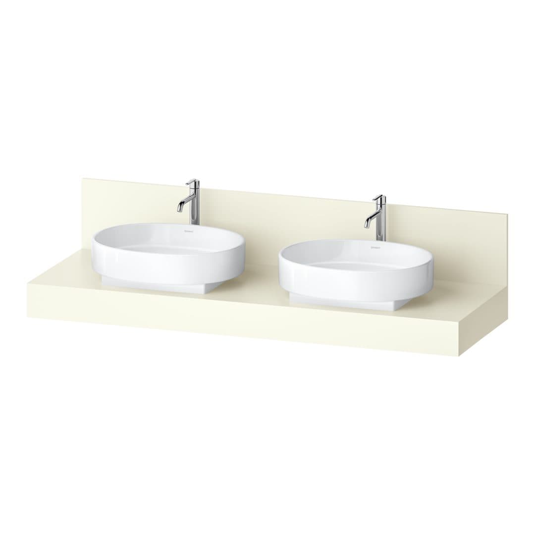Duravit Balcoon – Πάγκος Νιπτήρα – 1600 mm, διπλός νιπτήρας – Ivory Matt, Decor (BA90620IDID0000)