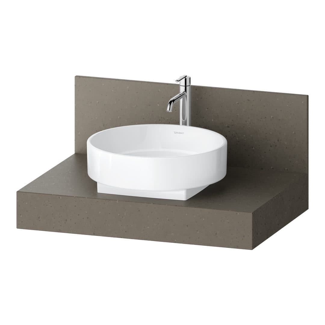 Duravit Balcoon – Πάγκος Νιπτήρα – 800 mm, νιπτήρας κέντρο – Basalt Structure Matt (BA90630IBIB0000)