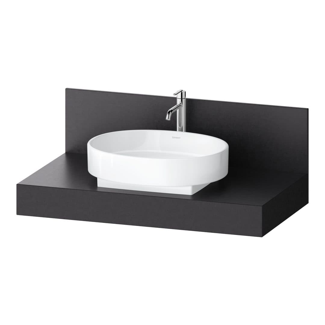 Duravit Balcoon – Πάγκος Νιπτήρα – 1000 mm, νιπτήρας κέντρο – Lava Structure Matt (BA90640IAIA0000)
