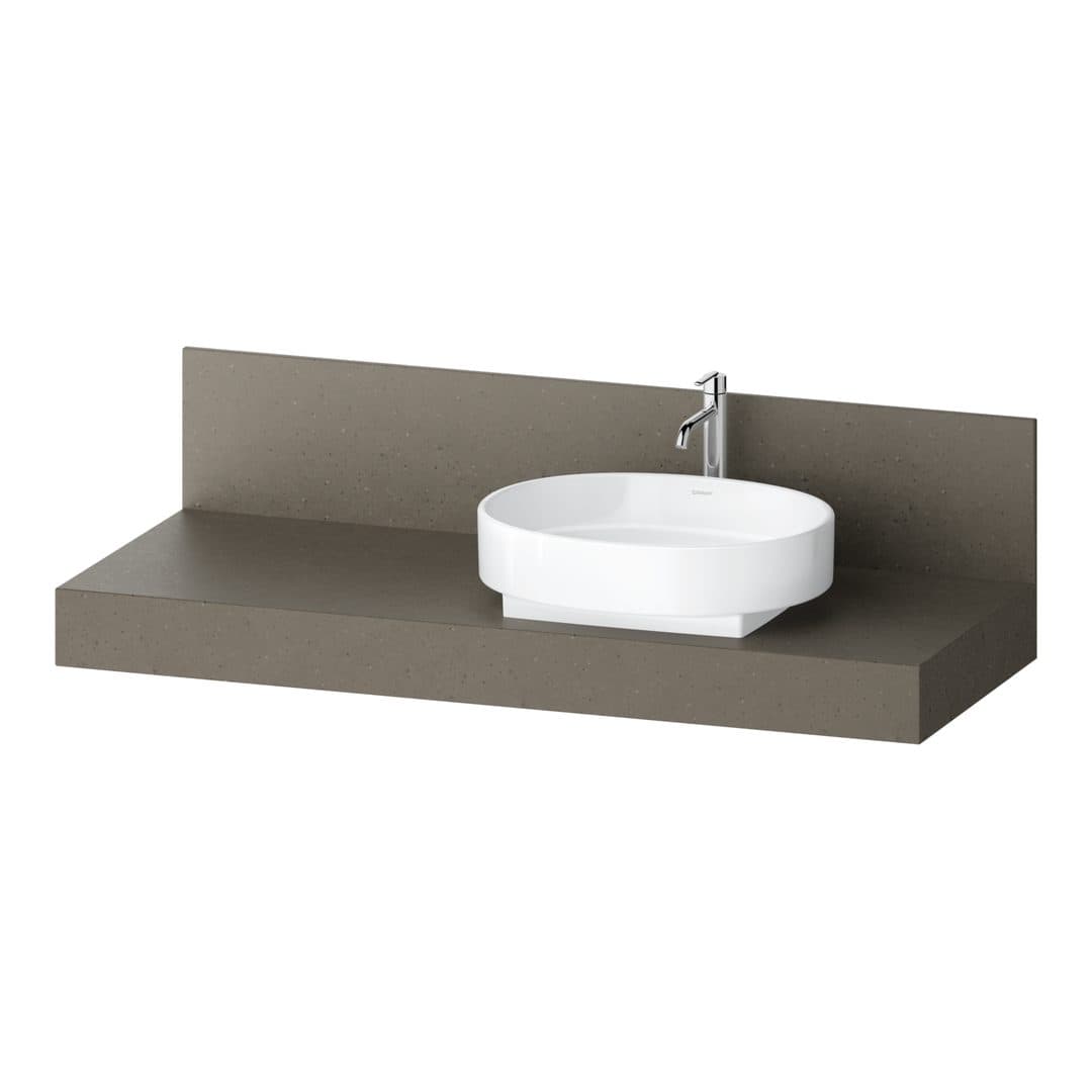 Duravit Balcoon – Πάγκος Νιπτήρα – 1400 mm, νιπτήρας δεξιά – Basalt Structure Matt (BA90670IBIB0000)