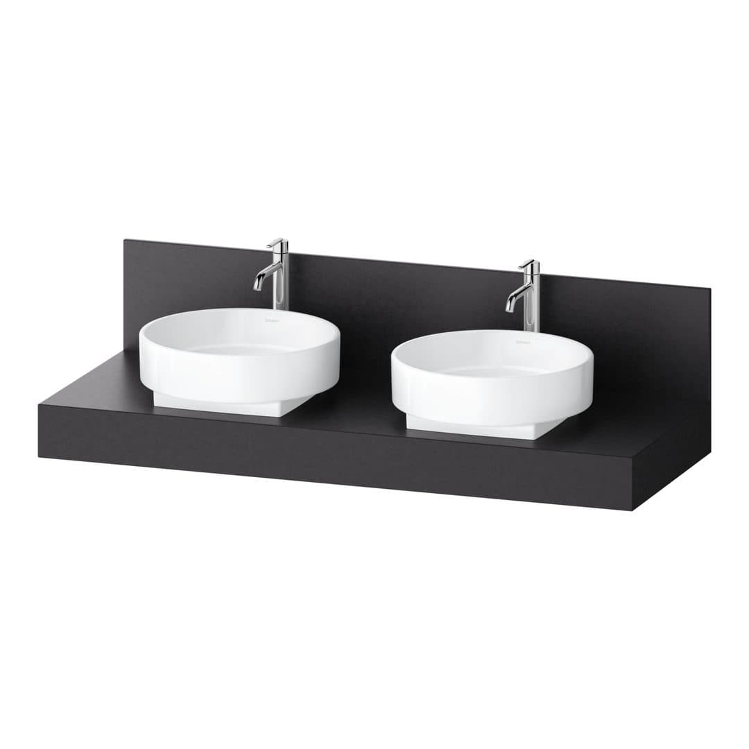 Duravit Balcoon – Πάγκος Νιπτήρα – 1400 mm, διπλός νιπτήρας – Lava Structure Matt (BA90680IAIA0000)