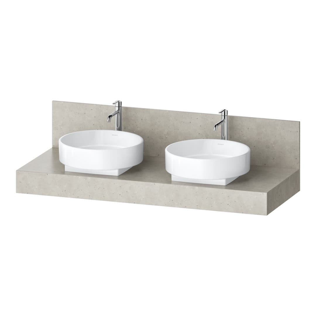 Duravit Balcoon – Πάγκος Νιπτήρα – 1400 mm, διπλός νιπτήρας – Concrete Structure Matt (BA90680ICIC0000)