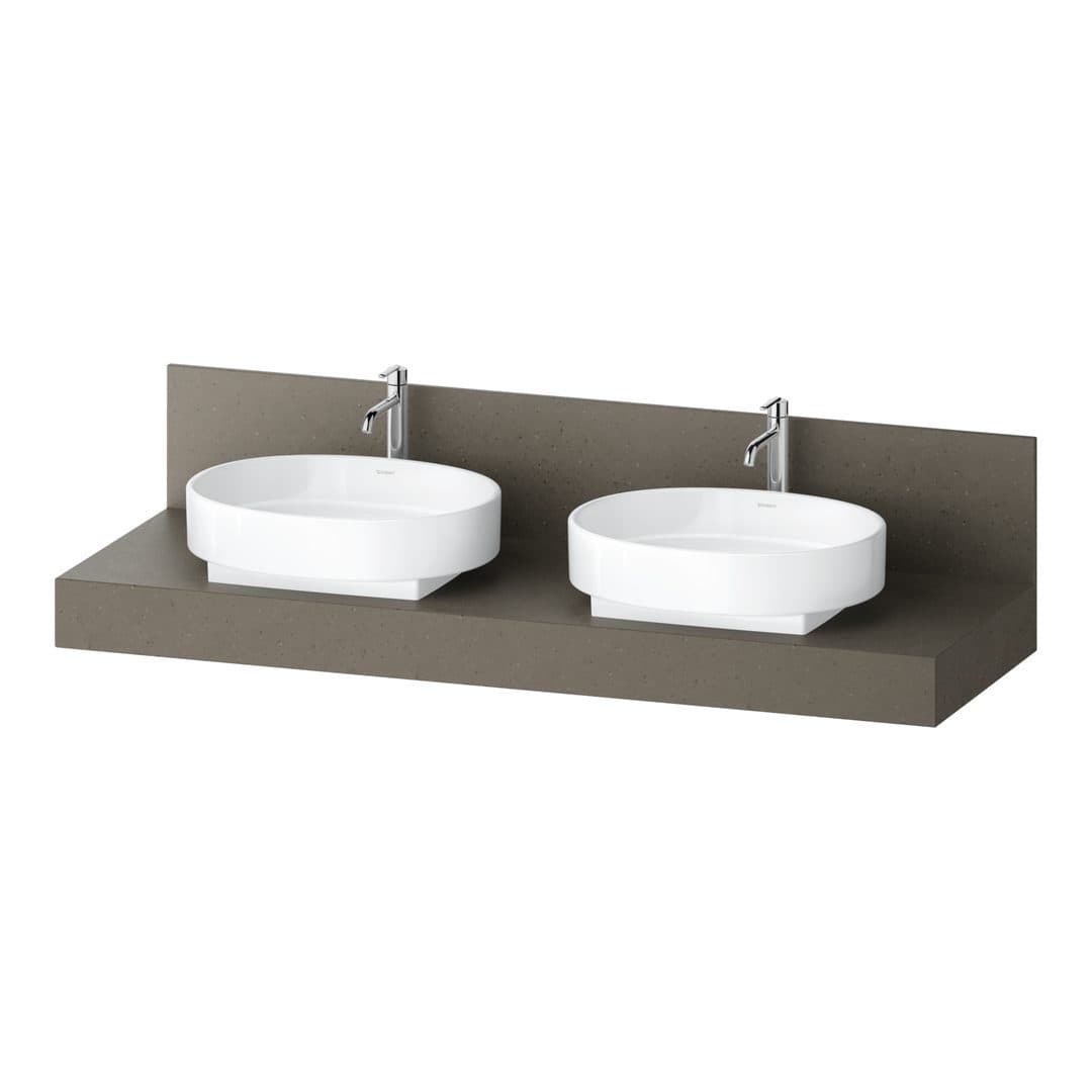 Duravit Balcoon – Πάγκος Νιπτήρα – 1600 mm, διπλός νιπτήρας – Basalt Structure Matt (BA90690IBIB0000)